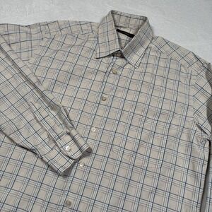 Ermenegildo Zegna Shirt Mens  XL Button Down Dress‎ Plaid Check